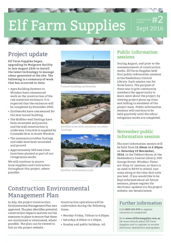 Construction updates | Elf Farm Supplies